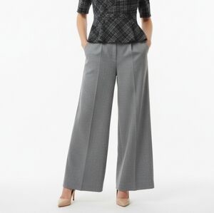 Behno Elegant Wide-Leg Gray Pants 4